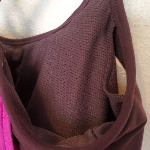 Athleta Tank Top Hidden Agenda Tank Top Berry Currant Size L Pink Brown - Picture 9 of 13